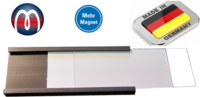 Magnetische C-Profile, Magnetetiketten zum Beschriften
