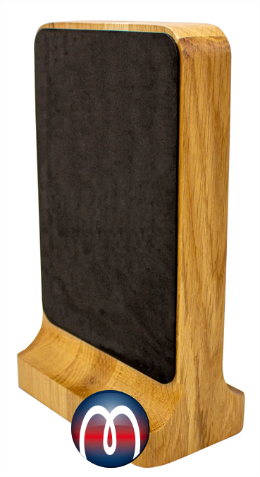 Magnet Messerblock Holz Original Eiche 17 x 9,5 x 27,5 cm bis 6 Kochmesser - 3 auf jeder Seite