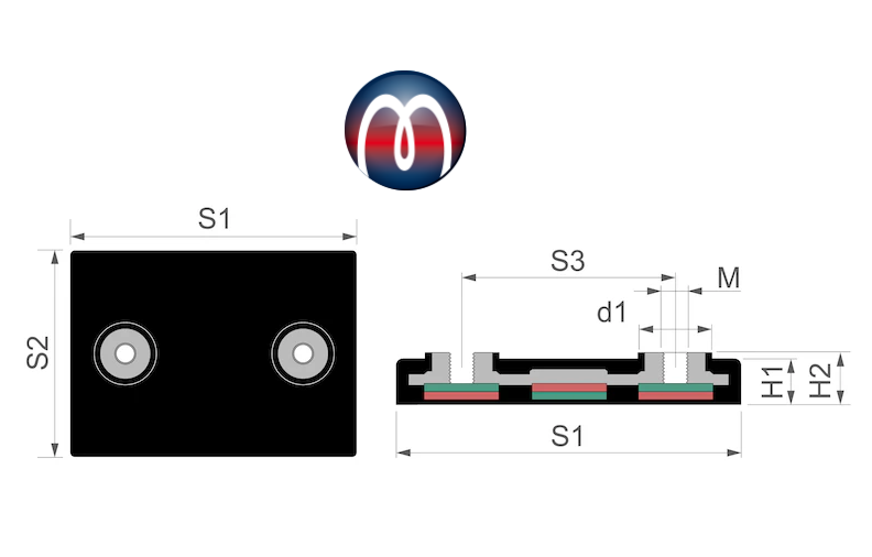 2 x Neodym Magnet-System gummiert Innengewinde - Durchmesser Ø 22 mm -  Innen-Gewinde: M4 - Haftkraft 3 kg - 2 Stück - NdFeB Magnsteme mit  Gummimantel - Anti-Rutsch-Beschichtung : : Gewerbe, Industrie &  Wissenschaft