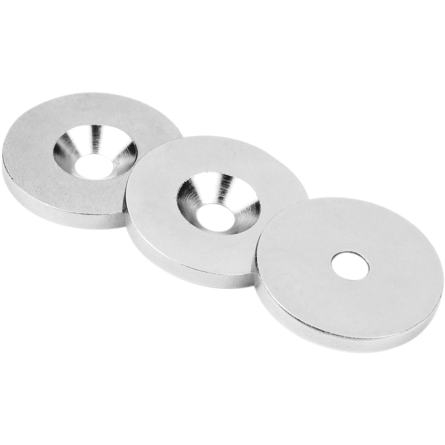 Metal discs self-adhesive white Ø 30 mm x 2 mm