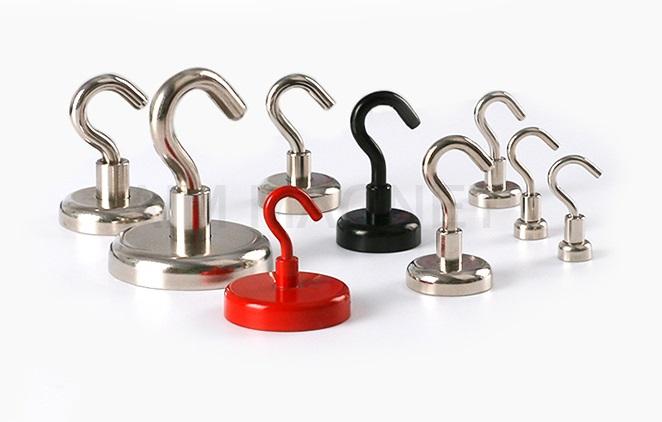 Mini Magnetic Hooks, Strong Neodymium Magnet with Hook, Heavy Duty
