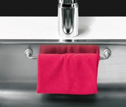 Spültuchhalter magnetisch, Edelstahl - mit Gegenmagneten, Länge 23 cm